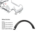 thumbnail image 3 of Wheel Eyebrow Arch Trim, Wheel Arches Wear Proof Rugged Reliable Front Wheel Left Side Eyebrow Arch Trim Replacement For Cooper F56 2014 To 2021, 3 of 8
