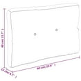 thumbnail image 4 of vidaXL Pallet Cushion Anthracite 60x40x12 cm Fabric, 4 of 5