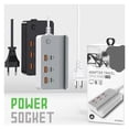 thumbnail image 4 of 35W 6-Port USB Type C Fast Charging Desktop Power Strip with Phone Holder, 4 of 5