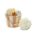 thumbnail image 4 of Matsuzay Juego de baño de 5 uds., flor de baño, piedra pómez, toalla exfoliante, exfoliante, humectante, Sisal, cáñamo, herramientas de Juegos de accesorios de baño Matsuzay HA074801-00, 4 of 6