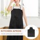thumbnail image 1 of unbranded Delantal Negro Impermeable Y Resistente Para Cocina Y De Limpieza, 1 of 8