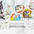 thumbnail image 4 of Cat Stickers, Copperplate Paper Decorative Sticker  for Home Little White Cat, 4 of 7