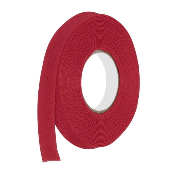 1/2 Inch Double Fold Bias Tape Polyester Continuous Bulk Bias Tape for Sewing, Seaming Quilting Hemming Binding Crafts (Wine Red 6 Yards)