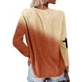 thumbnail image 2 of Easter Women's Gradient Letter Print Long Sleeve Top, 2 of 3