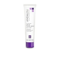 Andalou Naturals Age Defying Facial Serum, SPF 30, Unscented, 2 fl oz (58 ml)