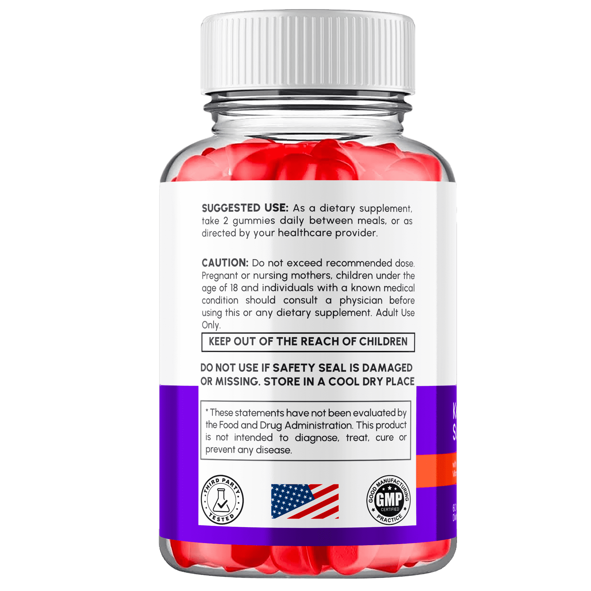 Ultra Quick Keto + ACV 1000MG Gummies Keto Lifestyle Support 5 Bottle Pack