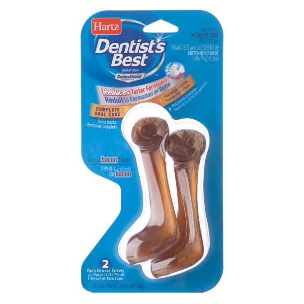Hartz Dentist's Best with DentaShield Dental Chews for Med/Large Dogs