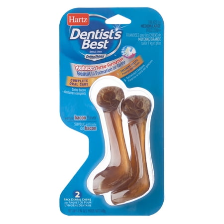 Hartz Dentist's Best with DentaShield Dental Chews for Med/Large Dogs, (Best Dental Chews For Dogs 2019)