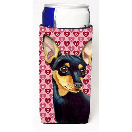 

Min Pin Hearts Love And Valentines Day Portrait Michelob Ultra bottle sleeves For Slim Cans - 12 oz.