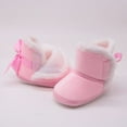 thumbnail image 4 of Winter Warm Baby Boots Infant Toddlers Boys Girls Soft Sole Shoes Fur Snow Boots Children First Walkers, 4 of 7