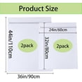 thumbnail image 2 of 4 Pieces Jumbo Mesh Laundry Bags, 2*（44 x 36 ）and 2*（24 x 32） In Large Mesh Wash Bags Zippered Garment Bag for Washing Machine Garment Dirty Clothes Washer Dryer Net Protector, 2 of 4