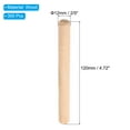 thumbnail image 2 of Uxcell 1/2 Wooden Dowel Pins, 300 Pcs M12x120mm Wood Dowel Pins Hardwood Pegs Fluted Groove Easy Insertion for Craft Furniture Door Art, 2 of 6