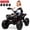 Black, variant on Sunnyfree 4WD 24V Kids ATV, 800W Ride on Toys with 2 Seater, 4 Wheeler Electric Quad with Spring Suspension, Bluetooth, Music, Led Lights, Pink