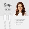 thumbnail image 4 of Liquipel Powertek Twizzler USB-C to USB-C - White, 4 of 7