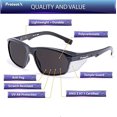 thumbnail image 2 of Gafas de seguridad ProtectX Voyager, color ahumado, antivaho, paquete de 2, 2 of 6