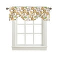 thumbnail image 2 of Christmas Watercolor Gingerbread Window Curtain for Living Room Christmas Kitchen Cabinet Tie-up Valance Curtain Rod Pocket, 2 of 6