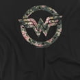 thumbnail image 3 of Wonder Woman Floral Wonder Woman Logo Women's Crew Sweatshirt, 3 of 6