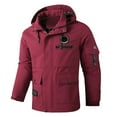 thumbnail image 1 of FYEGRE Veste Texturée Décontractée pour Hommes Automne Hiver Sports de Plein Air avec Multiples Poches pour Usage Quotidien Rouge XXXXXL, 1 of 4