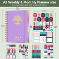thumbnail image 3 of NIRMIRO 2026-2027 Academic Planner, July 2026 to June 2027 Weekly & Monthly Spiral Planner with Tree Cover, 5.7"x8.4", 12 Tabs, To-Do Lists & Notes for Teachers & Students, 3 of 7