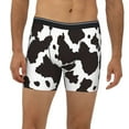 thumbnail image 2 of Rateoe Cow Skin 2 Print Men’s Underwear Boxer Briefs Soft Comfortable Underwear Boxer Briefs, Long Leg Briefs,Anti-chafing Boxer Briefs, 2 of 7