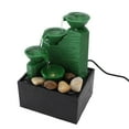 thumbnail image 1 of Compact LED Tabletop Fountain Circulating Water with Stones, USB Powered for Home and Office Decor, 1 of 7