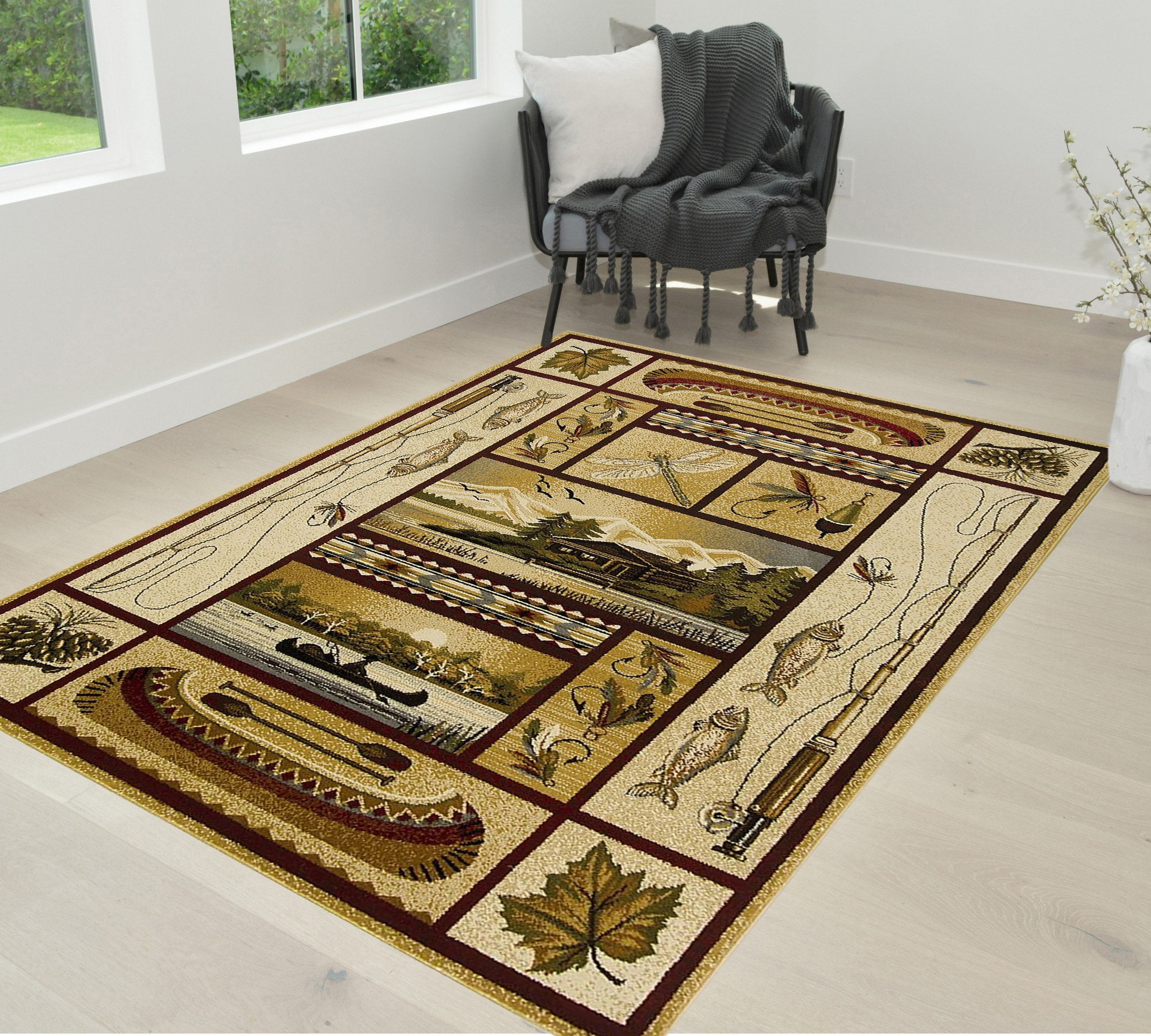 Handcraft Rugs Cabin Rug Cabin Area Rug Modern Geometric Design