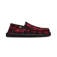 thumbnail image 2 of SANUK Mens Red Plaid Buffalo Padded Goring Comfort Vagabond Chill Round Toe Slip On Loafers Shoes 10 M, 2 of 6