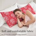 thumbnail image 5 of Red Palm Tree Body Pillow Cover 20 x 54 Inch Decorative Pillow Cover Summer Botanical Tropical Tree Lumbar Pillowcase Seasonal Rectangle Cushion Case for Couch Sofa Bed Living Room, 5 of 9