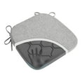 thumbnail image 6 of Shinnwa Chair Cushions for Kitchen Chairs Set of 4 Memory Foam Comfy Dual-Layer Non Slip Seat Cushions , 17" x 16", Gray, 6 of 6