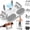White, variant on 3-In-1 Multifunctional Push-Up Board with Non-Slip Base & Thickened Non-Slip Elbow Pads, Reps Time Monitoring, Calisthenics Equipment for Men Women