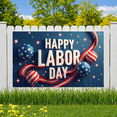thumbnail image 7 of Decorative Design Happy Labor Day Banner Polyester Material Party Decoration Lightweight Graphic Design Celebration Banner for Holiday Celebration Indoor Decoration Event Decoration, 7 of 7