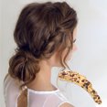 thumbnail image 3 of Unique Bargains 1 Pc Elegant Wavy Edge Hair Clips Hairdo Clip Light Brown, 3 of 5