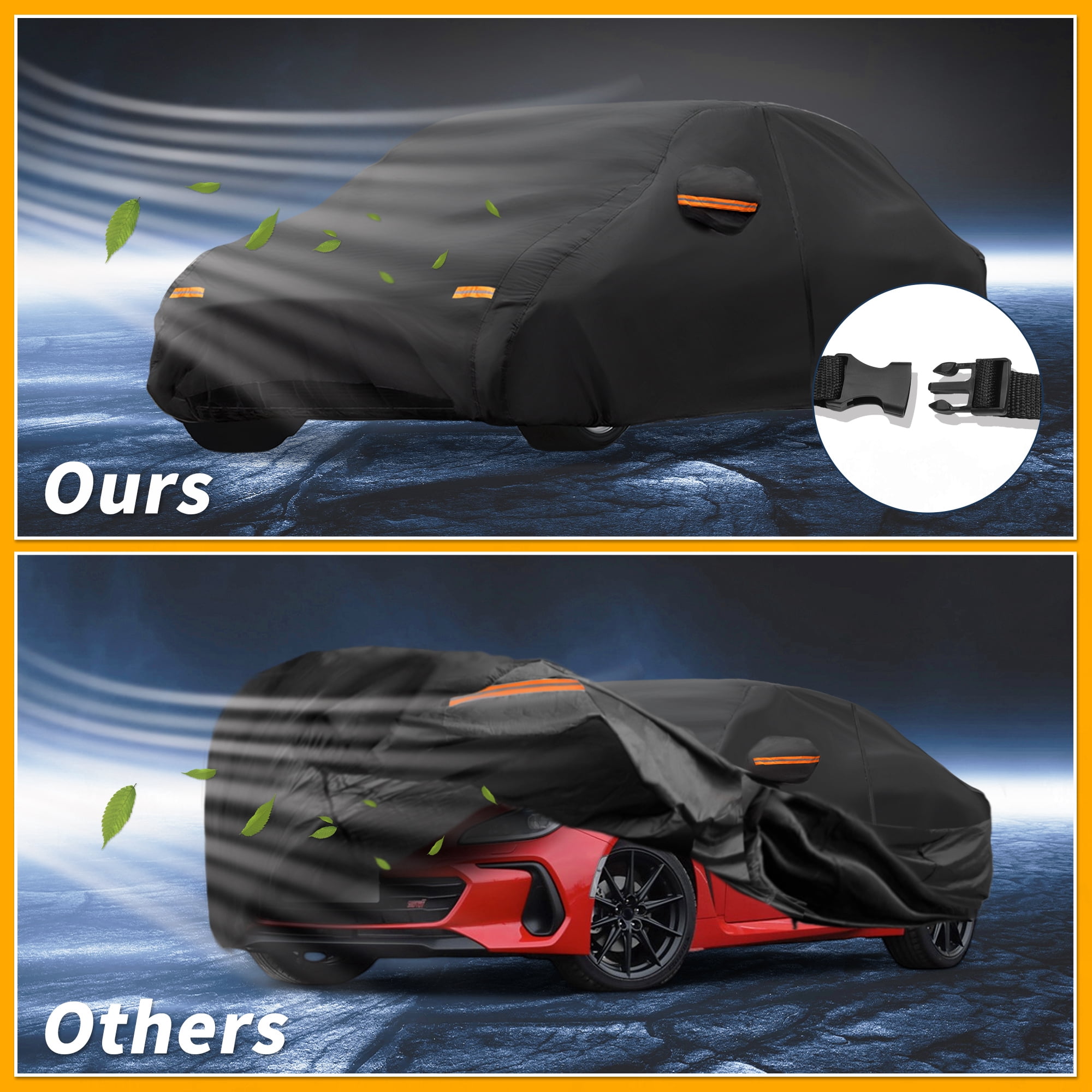 Unique Bargains Durable Waterproof Car Cover Black ["for Subaru BRZ"]