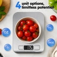 thumbnail image 4 of Smyeviva Food Scale Digital Kitchen Scale for Weight Loss Cooking Baking 22lb with LCD Display, 4 of 8