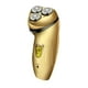 thumbnail image 5 of EeaseMX Maquinilla eléctrica para cortar barba con carga USB, cabezal lavable, multifunción, para hombre (dorada), 5 of 7