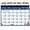 Festival 2, variant on Calendar for Desk and Wall July 2025 to Dec 2026,18 Month Organizer for Home or Office, 17" x 12"