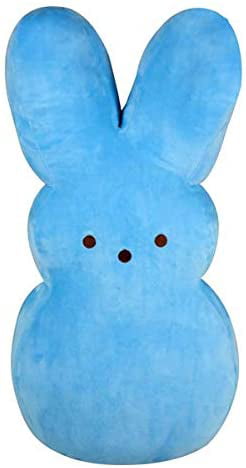 Details about   Peeps Blue Bunny Plush Velour Easter 2015 Just Born Pillow Stuffed Animal 17" 