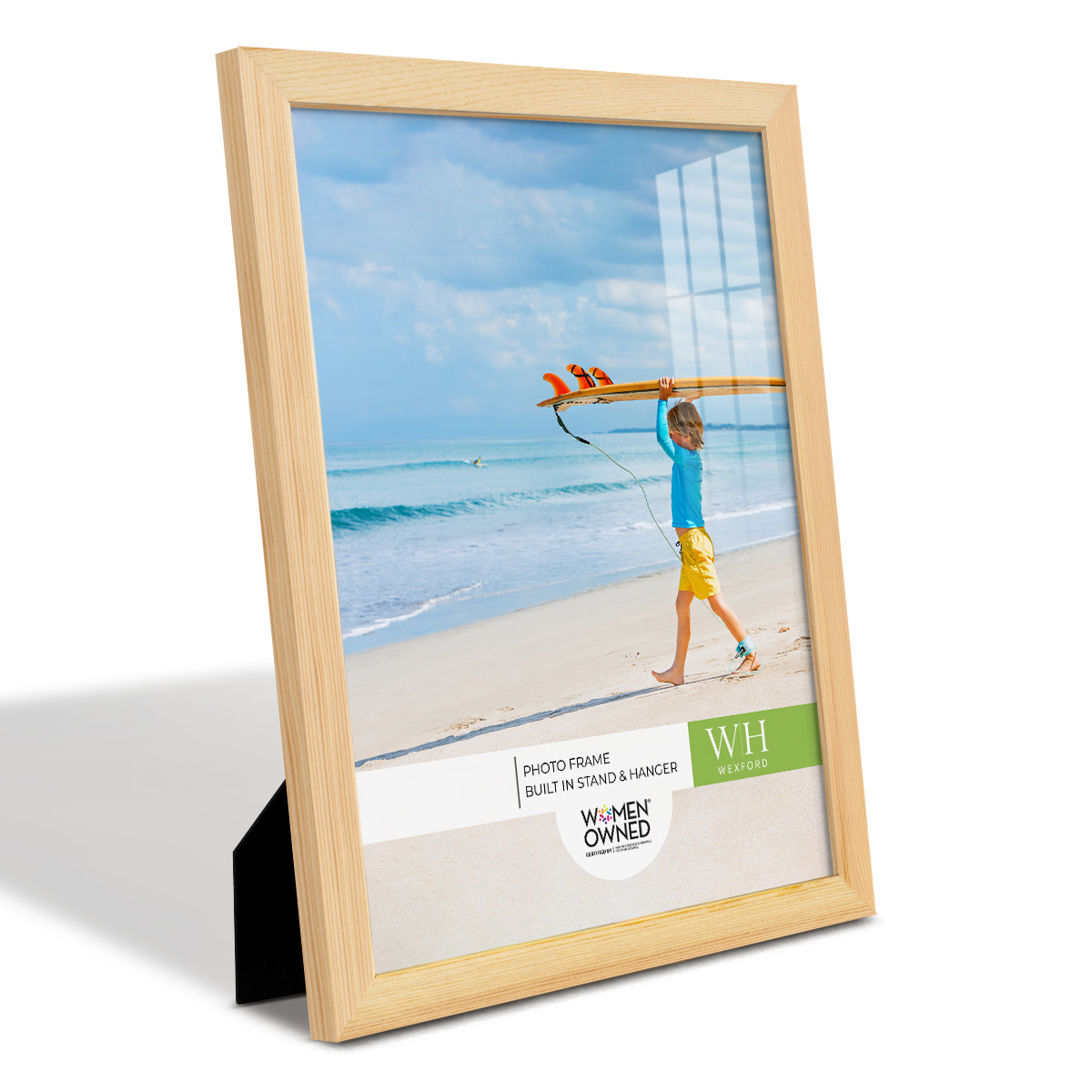 Woodgrain 11 in. x 14 in. Natural Wood Picture Frame Set (Set of 4)