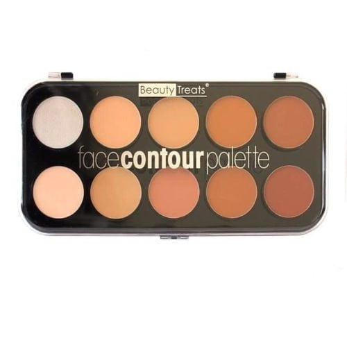 BEAUTY TREATS Paleta de contorno facial - 10 tonos