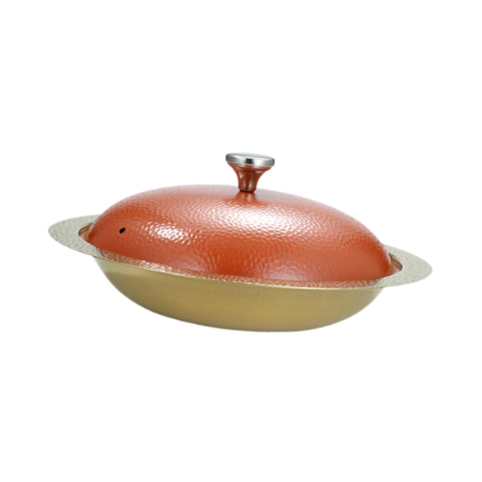 TISHITA Stainless Steel Pot Hot Pot Korean Ramen Pot with Lid Food Making Pot Dry Pots Kitchen Utensil Instant Noodle Pot Seafood Pot 25.5cm