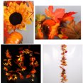 thumbnail image 4 of Worallymy decoración de ratán planta de vid colgante falsa girasol Artificial decoración de imitación hojas de arce para el hogar Navidad Worallymy JD735807212, 4 of 7