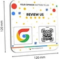 thumbnail image 5 of Social Review Plate -4 Pack Adhesive Instant Reviews Signs - QR Code Review plate for Business, Best Customer Feedback Stand, 5 of 5