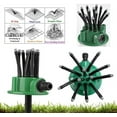thumbnail image 4 of Luxcidy 2PCS Garden Hose Sprinkler Lawn Irrigation System Water Sprinkler Noodle Head with 12 Spray Nozzles, 360° Adjustable Nozzle Sprinkler for Outdoor Yard Garden Lawn Irrigation, 4 of 9