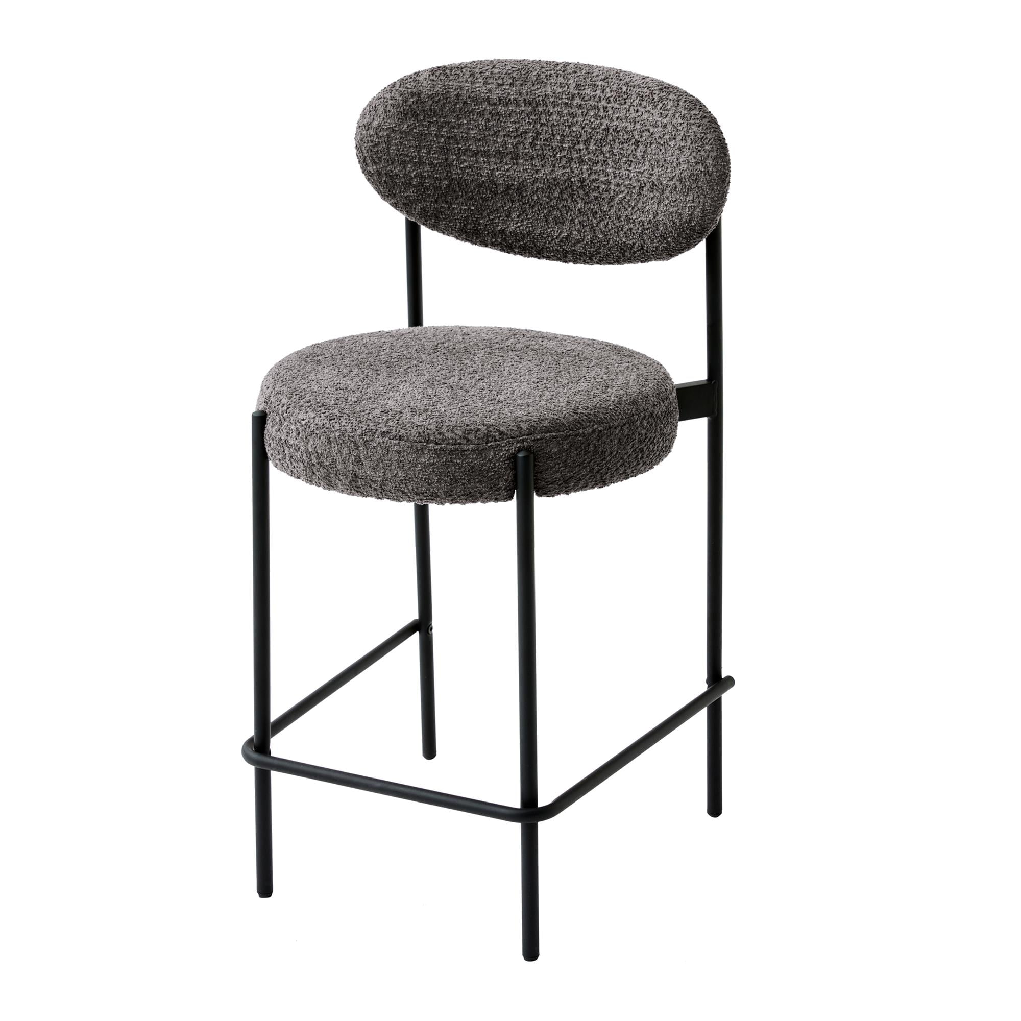 Better Homes & Gardens Boucle Counter Stool, Gray