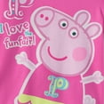 thumbnail image 5 of Peppa Pig Girls Pajamas Set Pink Holiday Graphic Short Sleeve Top Candy Print Pants 2 Piece Kids Sleepwear PJs Sizes 5-6Y, 5 of 11