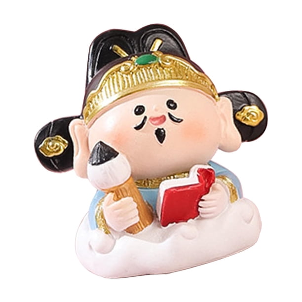 Mini figura china, bonita estatua Feng Shui para sala de estar, estantería y oficina. 35 x 5 x 5 cm