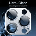 thumbnail image 6 of JETech Camera Lens Protector for iPhone 14 Pro 6.1-Inch and iPhone 14 Pro Max 6.7-Inch, Full Coverage 9H Tempered Glass Ring Cover, Matte Metal Plate, Case Friendly, 1-Pack (Silver), 6 of 7