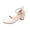 White, variant on Girls Dress Shoes Low Heels Princess Mary Jane with Pearl and Bow Wedding Party Flower Girls (Toddler/Little/Big Kids)