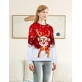 thumbnail image 4 of Lollipie Women Ugly Christmas Sweatshirt Long Sleeve Shirts Crew Neck Pullover, 4 of 7