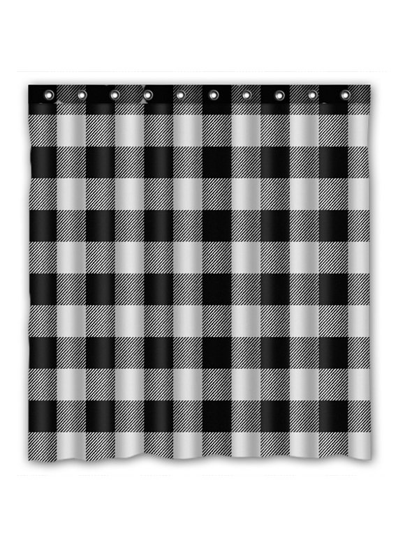 Black and White Shower Curtains in Shower Curtains